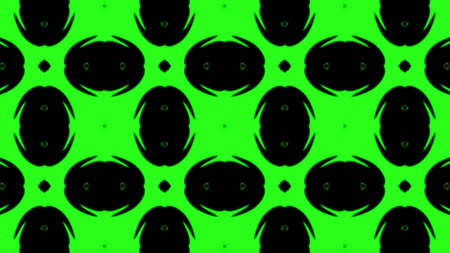 Abstract green geometric seamless pattern background. Abstract Stripes Kaleidoscope. Psychedelic Colorful Kaleidoscope VJ background. Disco Abstract Background. Kaleidoscope effectの写真素材