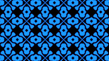 Abstract blue geometric seamless pattern background. Abstract Stripes Kaleidoscope. Psychedelic Colorful Kaleidoscope background. Disco Abstract Background. Kaleidoscope effectの写真素材