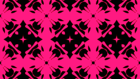 Abstract pink geometric seamless pattern background. Psychedelic Colorful background. Disco Abstract Backgroundの写真素材