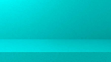 Green 3d room. Bright light effect room background. Empty studio table room background, product...