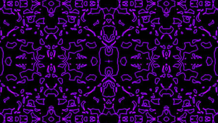 Abstract purple geometric seamless pattern background. Psychedelic Colorful Kaleidoscope background....