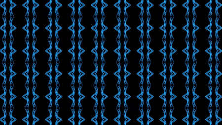 Abstract blue geometric seamless pattern background. Abstract Stripes Kaleidoscope. Psychedelic...