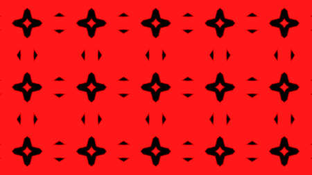 Abstract red geometric seamless pattern background. Psychedelic Colorful VJ background. Disco Abstract Motion Background. Kaleidoscope effectの写真素材