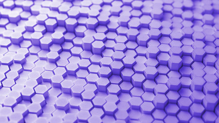 Abstract purple honeycomb. Abstract Hexagonal Diamonds. Modern template for documents, reports and...
