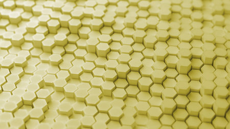 Abstract yellow honeycomb. Abstract Hexagonal Diamonds. Modern template for documents, reports and...