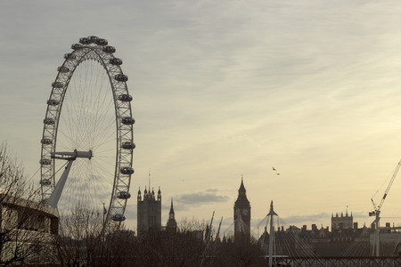 London Eye and Big Ben in London