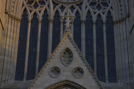 Ancient cathedral of St Albans in the United Kingdom.の写真素材