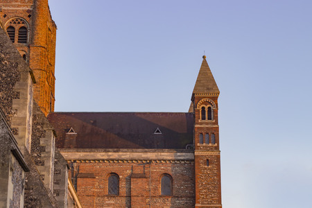 Ancient cathedral of St Albans in the United Kingdom.の写真素材