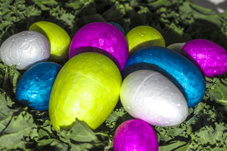 A healthy easter eggs salad