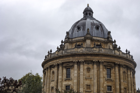 Oxford, United Kingdom - 3 September 2017: View of the majestuous dome of Brasenose College university in Oxford.のeditorial素材