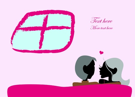 Valentine Day graphic design elements for cards and wallpaper のイラスト素材