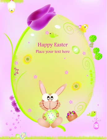 Easter graphic design elements for cards and wallpaperのイラスト素材