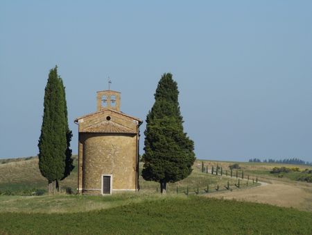      tuscan scenery in Valdorciaの写真素材