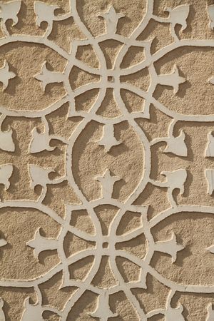 floral wall decoration, Spain の写真素材