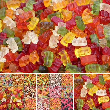candies collage