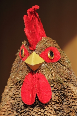 easter hen decoration, Polandの写真素材
