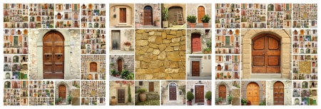 abstract house collage, images from Italy, Europeの写真素材
