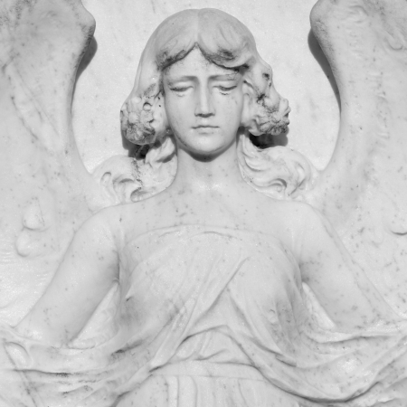 marble angel figureの写真素材