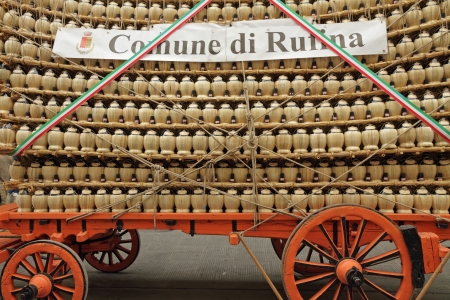 FLORENCE-SEPTEMBER 28   Carro Matto  crazy car  is  traditional post harvest ceremony of blessing...