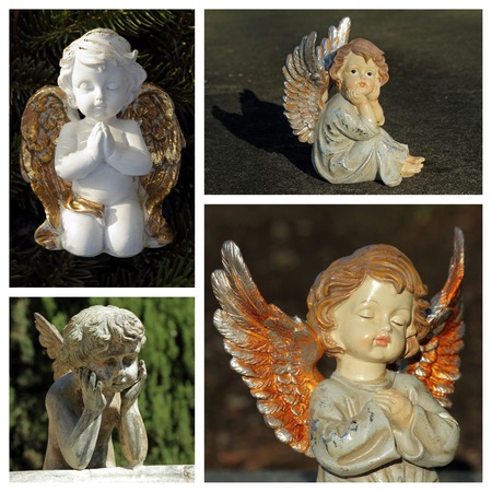 angelic figurines collectionの写真素材