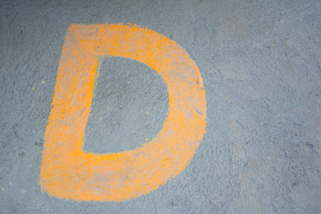 Alphabet letter Dの写真素材