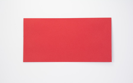 red envelope on white backgroundの写真素材