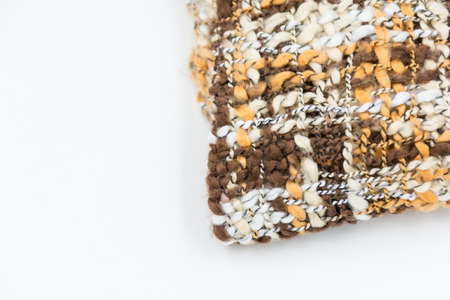 Abstract scarf fringes on whiteの写真素材