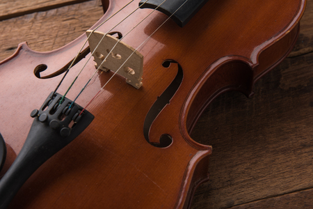 copy space with close up shot of a violin (violin, cello, symphony)の写真素材
