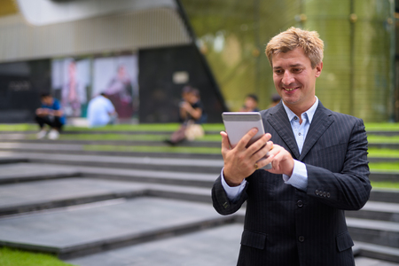 Businessman living his everyday life in Bangkok, Thailand