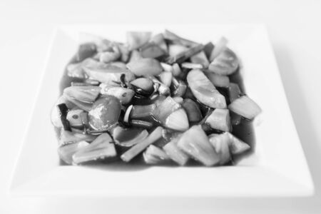 Portrait Of Stir-Fried Vegetables With Sweet And Sour Sauce