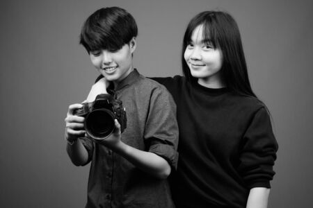 Young Asian lesbian couple together and in love