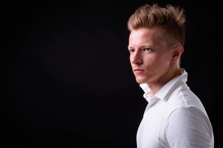 Face of rebellious man as punk rockerの写真素材