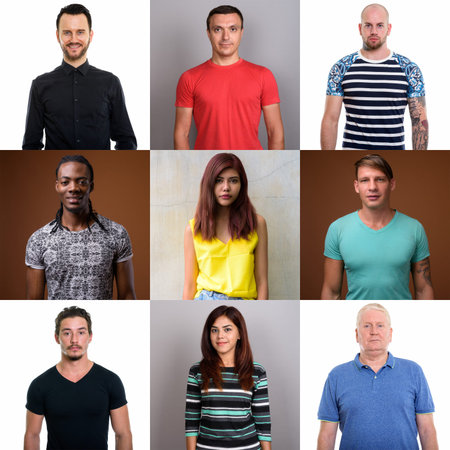 Collage of people in different ages and ethnicities