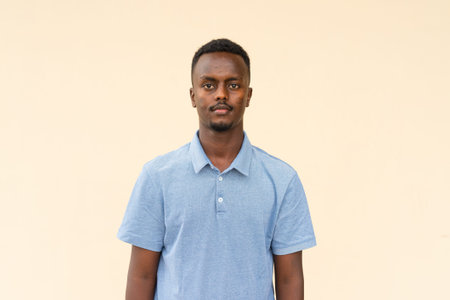 Portrait of young successful black businessman