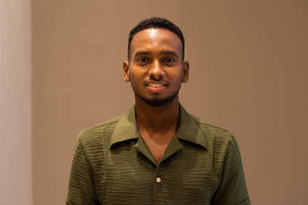 Portrait of handsome young African man