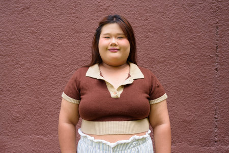 Portrait of Asian cute teenager girl