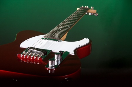 Red Electric Guitarの写真素材