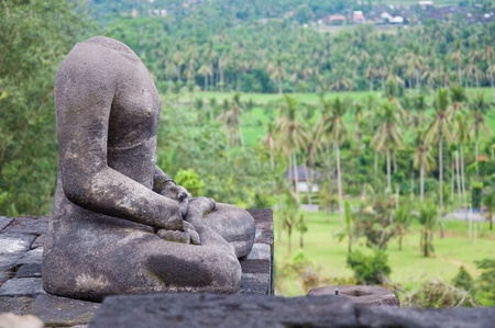 Borobudur temple in Jogjakarta, an ancient Buddhist temple in Jogjakarta, Indonesia.の写真素材