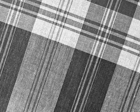 Black and White Closeup texture of Fabric, Thai style loinclothの写真素材