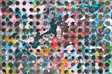 Abstract grunge  background of circle pattern texture of watercolor paint splatterの写真素材