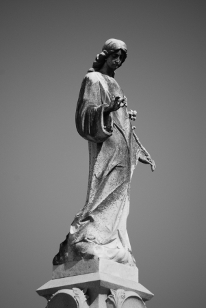New Orleans Cemetery Statueの写真素材