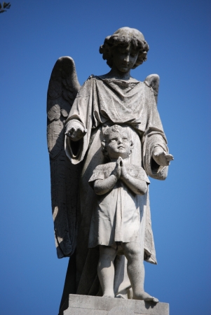 New Orleans Cemetery Child Angelの写真素材