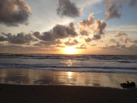 Oregon Coast Sunsetの写真素材