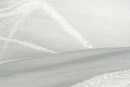 Ski slope in sunlightの写真素材