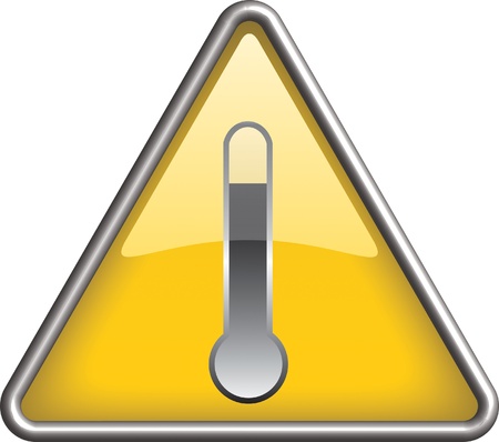 High temperature hazard icon symbol, iconのイラスト素材
