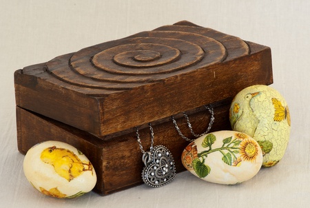 Easter eggs の写真素材