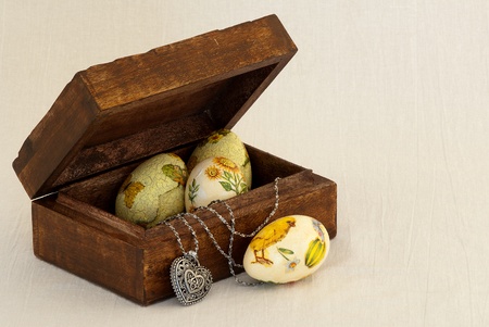 Easter eggs の写真素材