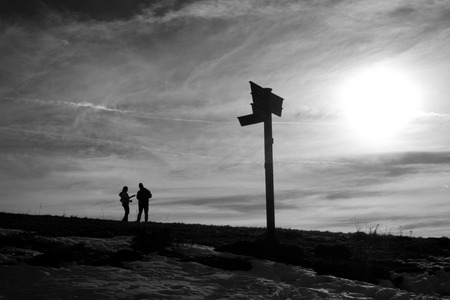 At the crossingの写真素材