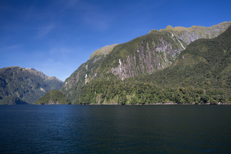 Lake and hillsの写真素材