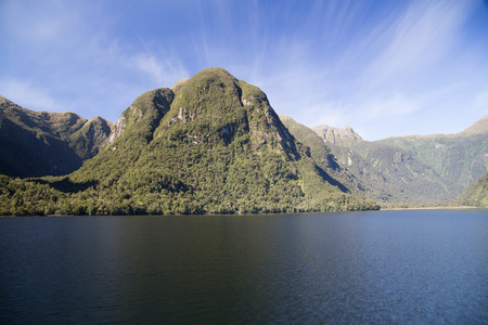 Lake and hillsの写真素材